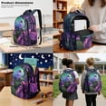 thumbnail image 3 of Kuiaobaty Chameleon Print Backpack and Lunch Box Set for Girls Boys Insulated Lunch Bag Pencil Case with Zipper Lightweight Backpack and Pencil Bag for School Camping Picnic, 3 of 7