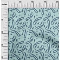 thumbnail image 2 of oneOone Cotton Flex Light Blue Fabric Asian Contemporary Paisley Diy Clothing Quilting Fabric Print Fabric By Yard 40 Inch Wide, 2 of 4