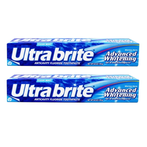 Ultra Brite Advanced Whitening Toothpaste - 6 oz - 2 Pack