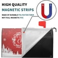 thumbnail image 4 of Merry Christmas Magnetic Mailbox Cover 21x18 Inch - Snowy Winter Decorative Wrap for Home Garden Yard Outdoor Decor - Happy New Year Post Letter Box Decal, 4 of 6