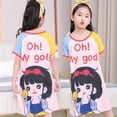 thumbnail image 1 of Disney Winnie The Pooh Pijamas para niños Niñas Falda Verano Manga corta Sección delgada Chica Estilo princesa Camisón lindo 14 altura 125-135 cm Gao Jinjia LED, 1 of 2