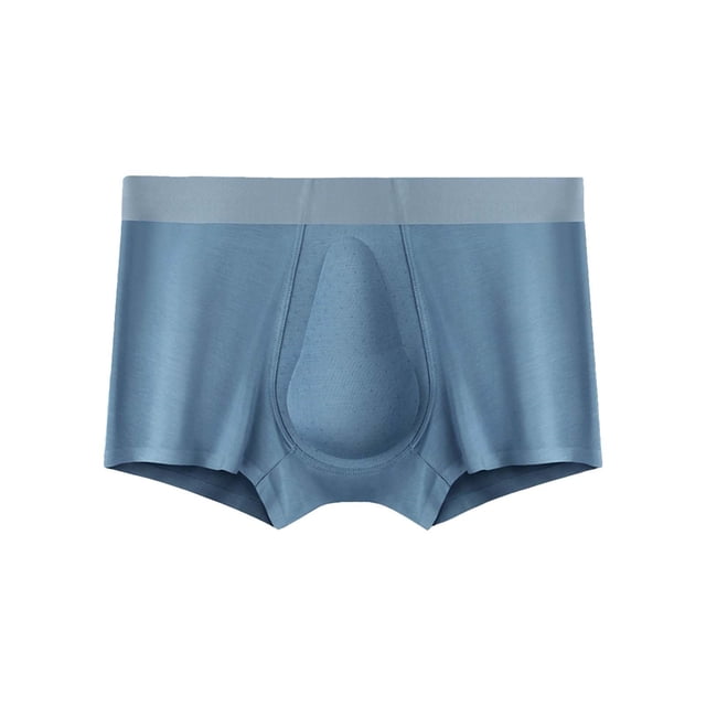 Ketyyh-chn99 Strings pour Hommes sous-Vêtements pour Hommes Boxeurs de Mode Confort Ajustement Flexible Ultra Doux Coton Extensible Boxeurs Bleus, TG