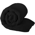 thumbnail image 5 of D.N.G. BEDDINGS 1 Piece Luxury Diamond Pattern Comforter, Premium Super Soft, 800 Thread Count, 100% Egyptian Cotton, Twin/Twin XL Size, Solid Black Color, 5 of 8