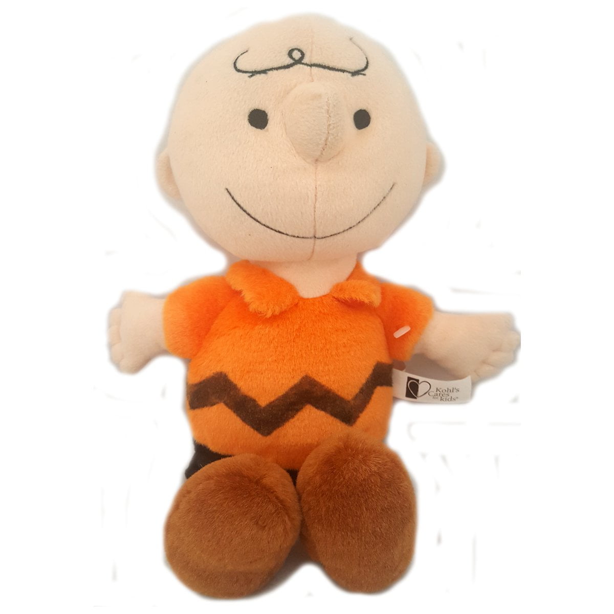 Peanuts Charlie Brown Plush Stuffed Animal Toy Kohl’s Cares 13” yellow black 