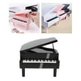 thumbnail image 2 of serony Piggy Bank Piano Shape Home Decor Handmade Collectible Box black, 2 of 9