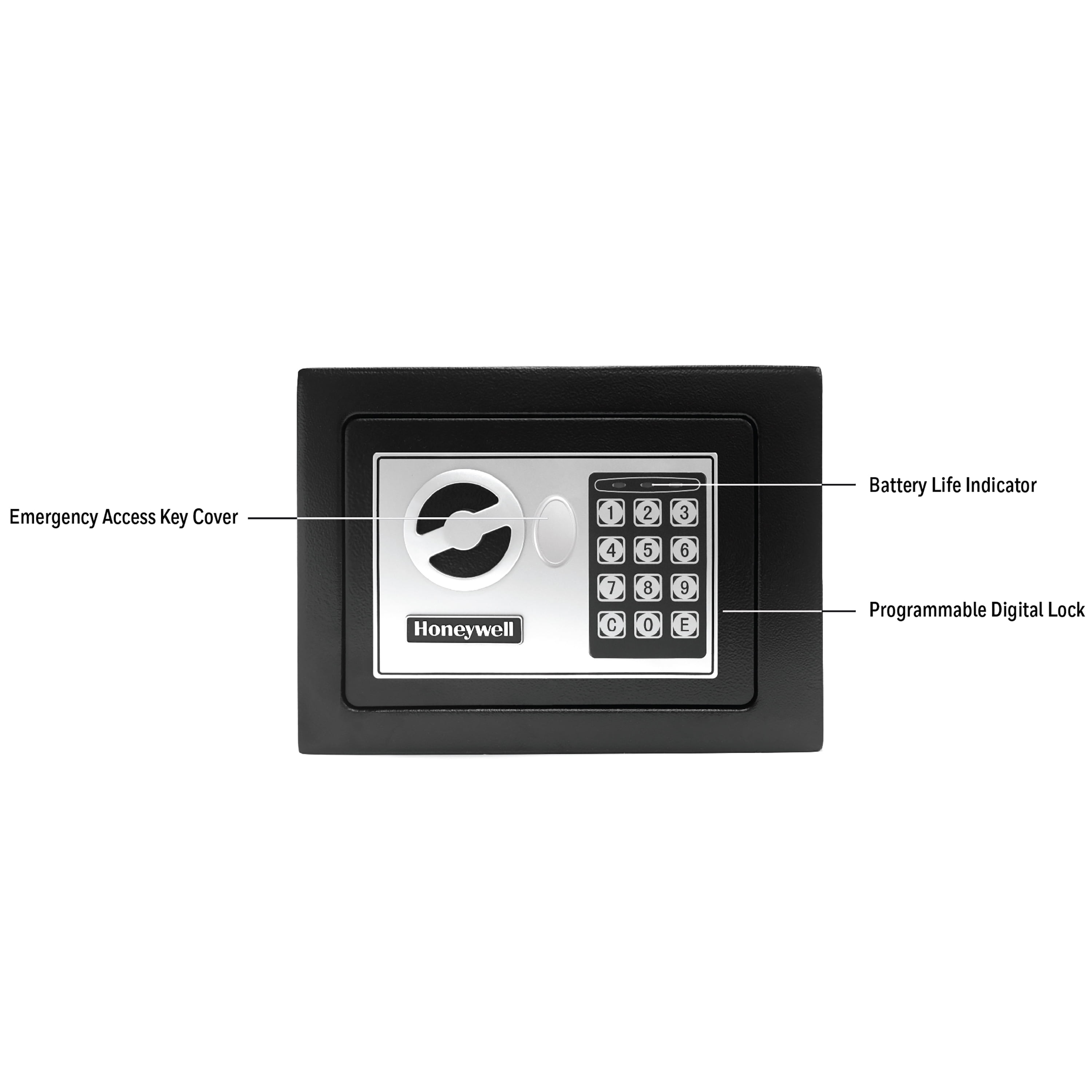 Honeywell 5002 Small Steel Security Safe with Key Lock (0.19 cu ft.)