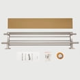 thumbnail image 6 of Towel Rack with Shelf 32 Inch Double Towel Racks for Bathroom Brushed Nickel Bath Towel Holder SUS304 Stainless Steel Towel Rack Wall Mounted Modern Towel Hanger, 6 of 6