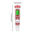 thumbnail image 4 of Speravity Medidor de temperatura/PH/EC/TDS 4 en 1, medidor de agua en línea, termómetro de bolsillo, Monitor Digital, tanque de peces para Analizadores y rastreadores de circuitos, 4 of 6