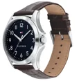 thumbnail image 2 of Tommy Hilfiger 1791449 Navy Blue Dial Brown Leather Strap 45mm Mens Watch, 2 of 4
