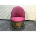 thumbnail image 4 of Burgundy Oak Barrel Chair, Handmade Wine and Whiskey Barrel Chair, Hidden Storage, Free Shipping - Family Business, 4 of 6