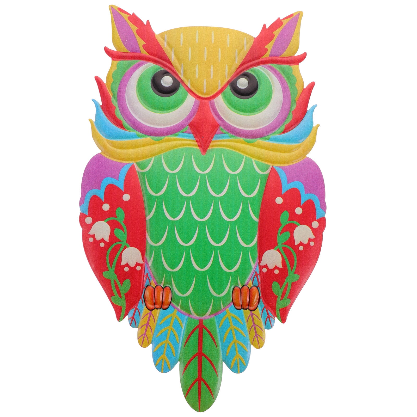 Colorful Owl Wall Decor Metal Owl Sculpture Hanging Wall Decor Wall Art