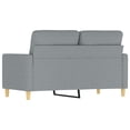 thumbnail image 3 of vidaXL 2-Seater Sofa Light Grey 120 cm Fabric, 3 of 5