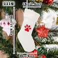 thumbnail image 4 of Dalrosia Christmas Stockings, 18 Inches Large Knit Pet Stocking with Paw Embroidery, Cable Knit Xmas Hanging Stocking Fireplace Stockings for Family Holiday Xmas Party Decoration, 4 of 4