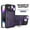 Purple, variant on Allytech Mangetic Case for Apple iPhone 16 Plus, Ring Holder Kickstand Sliding Camera Lens Protector Rugged Hybrid Shoockproof Compatible Magsafe Wireless Charging Support Phone Case - Purple