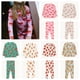 thumbnail image 2 of Pajimas-Conjunto de pijama de dos piezas con estampado de lazo para niño y niña, ropa de invierno, 2023, 2 of 4
