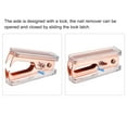 thumbnail image 5 of Uxcell Stapler Puller Acrylic Body Metal Jaw Office Home Staple Removers, Rose Gold 2 Pack, 5 of 6