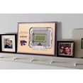 thumbnail image 2 of YouTheFan NCAA Kansas State Wildcats 5 Layer Stadiumview Wall Art, 2 of 5