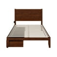 thumbnail image 4 of City Chic Bed with Drawers - Modern Storage Bed Frame - Walnut Finish - Bedroom Furniture, 4 of 6