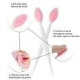 thumbnail image 3 of Unique Bargains Silicone Pore Brush Gentle Exfoliating Double-Sided Pore Cleaning Brush Deep Cleansing Tool Green Pink Orange 3 Pcs, 3 of 8