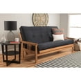 thumbnail image 2 of Futon Frame Set with Mattress - Converts to Bed - Hardwood Sofa for Living Rooms, 2 of 6