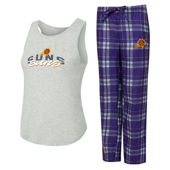 Women's Concepts Sport Purple/Heather Gray Phoenix Suns Regulate Tank & Pant Set