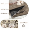 thumbnail image 6 of Farmhouse Flowers Round Area Rug 4Ft Washable Circle Rugs for Bedroom Dining Room, Retro Floral Leaves Country Wood Board Non-Slip Carpet Floor Mats Indoor Outdoor Carpet Runner Aesthetic Home Decor, 6 of 8