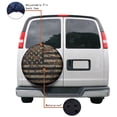 thumbnail image 4 of KAKALAD Camouflage American Usa Flag 01 Spare Tire Cover Universal Vehicle Accessories Buckle Car Tools 17”in, 4 of 6