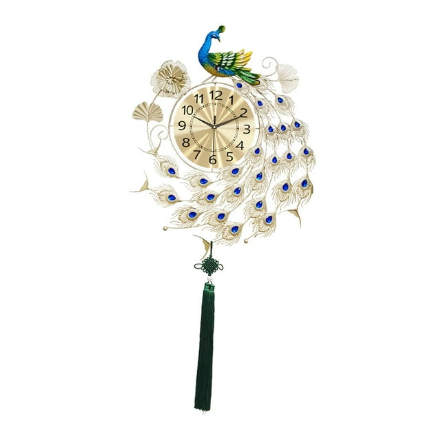 Reloj colgante de pared de 3D, reloj de pared decorativo, escala clara, hermosa decoración, reloj de pared grande para sala de estar y hogar BLESIY Reloj de pared