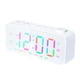 thumbnail image 1 of Reloj Despertador Digital perfecl Mesa Brillo Atenuador blanco, 1 of 8