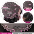 thumbnail image 2 of Deep Wave Lace Front Wigs 28inch Human Hair Wigs 180% Density 4X4 HD Transparent Lace Closure Human Hair Wigs for Black Women Glueless with Baby Hair Natural Color, 2 of 7