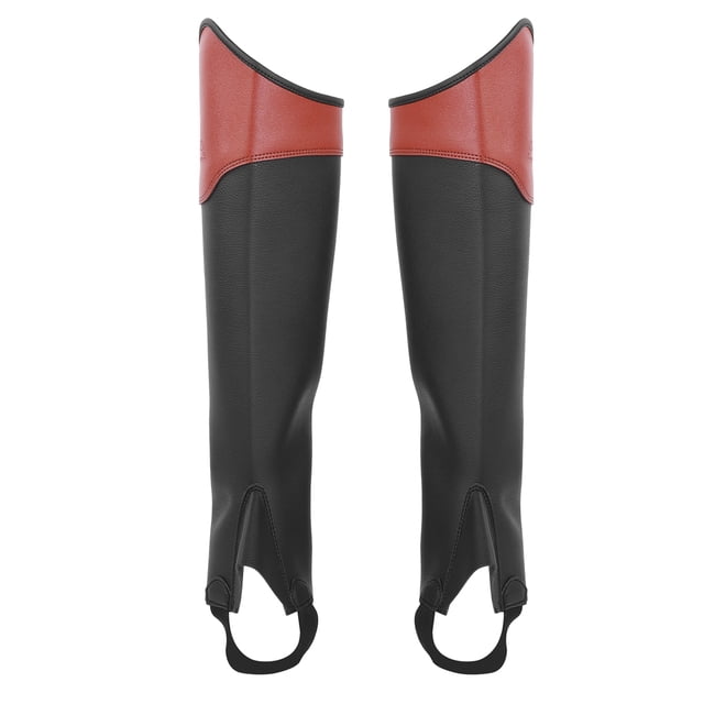 Protector de piernas para equitación, polainas para montar a caballo para niños, 1 par (marrón, M)