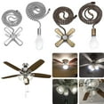 Ceiling Fan Pull Chain Extender,12inch Extra Long with Decorative