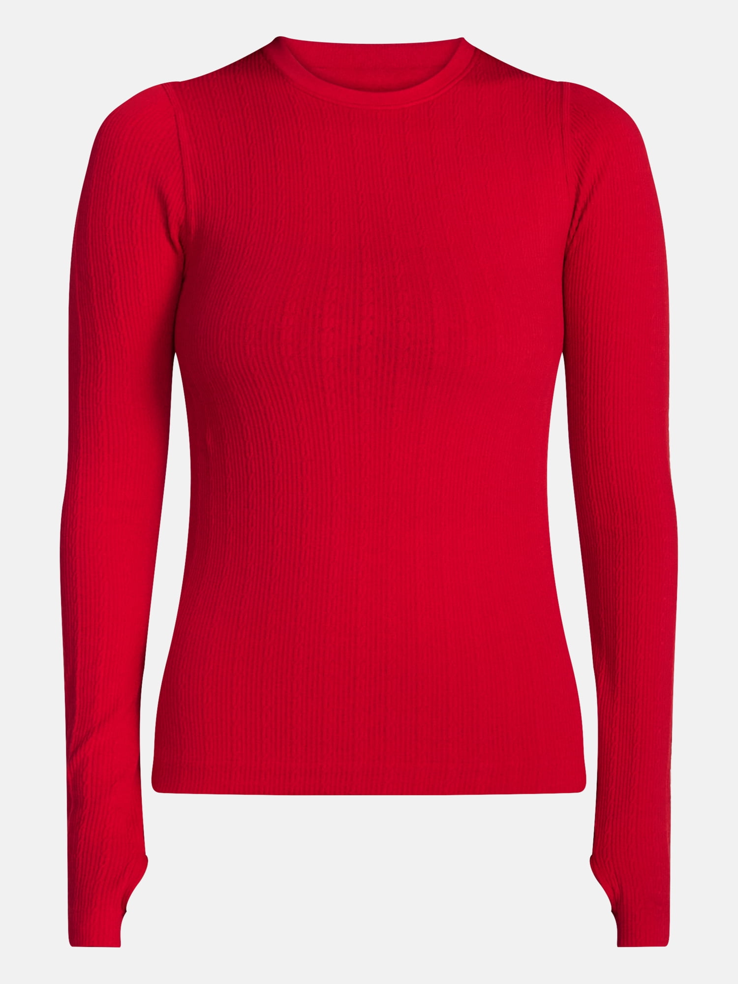 Ozark Trail Women’s Warmer Thermal Long Sleeve Seamless Fleece Top, Sizes XS-XXL