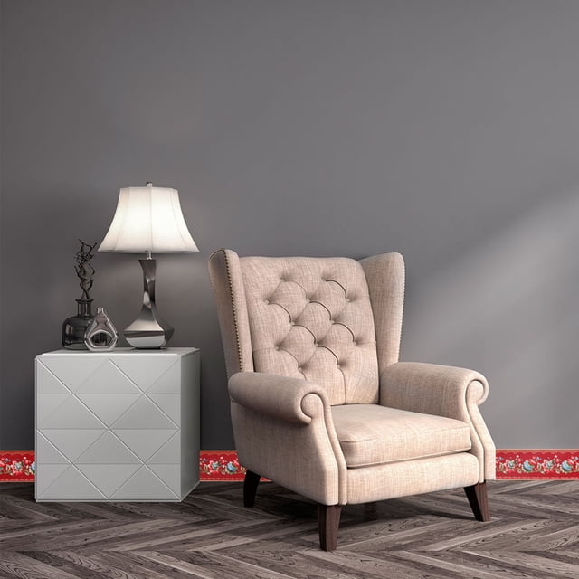 Patrón de flor de linterna roja de Bargains Únicos, papel tapiz 3D autoadhesivo impermeable para ventanas y azulejos de pared