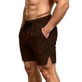 thumbnail image 4 of Aimik Men's Gym Athletic Shorts Side Zipper Pocket Contrast Drawstring Quick-Dry Summer Shorts for Workout Running Sports, 4 of 6