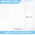 thumbnail image 2 of Uxcell 100 Pcs Photocard Sleeves, 61 x 91mm Kpop Card Protector Holder, White, 2 of 5