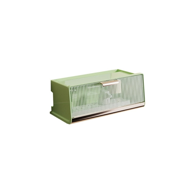 WiFi Router Storage Box with Transparent Lid, Cable Organizer for Desks/Walls, Medium-Size Plastic Case