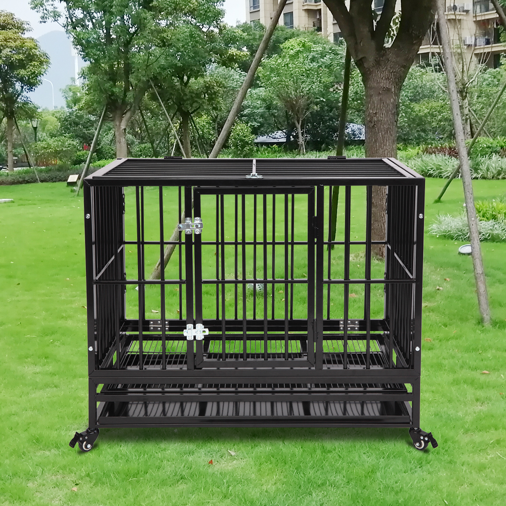 Topcobe 36" Dog Crates for Small / Medium Dogs, Heavy Duty Dog Crates