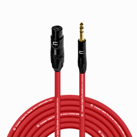 Coluber Cable Balanced XLR Female to 1/4" TRS Male Cable Pro Audio Connector