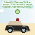 thumbnail image 2 of PlanToys® Police Car Wooden Montessori Vehicle Toy | Early Movement, Imagination and Practical Life Exploration | Eco Friendly Car for Indoor and Outdoor Play, 2 of 9