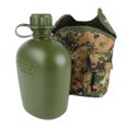 thumbnail image 3 of Kit de botella de agua militar, recipiente de aleación de aluminio, juego de hervidor militar con bolsa térmica para acampar y hacer senderismo, 3 of 15