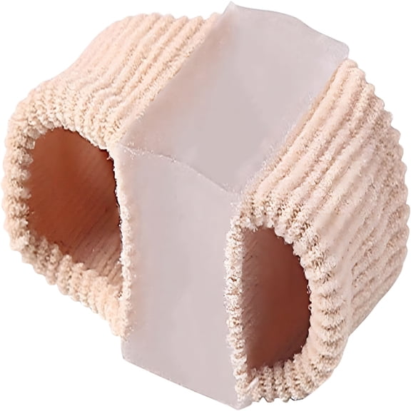 XIRQI 2026 New Gel Toe Separator,2 Rings Toe Cushion for Overlapping Toes,Big Toe Alignment,Big Toe and Second Toe Corrector