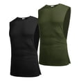 thumbnail image 3 of COOFANDY Men's 2 Pack Sport Tank Tops Workout Muscle Tee Bodybuilding T Shirts, 3 of 11