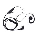 thumbnail image 1 of 2pcs Walkie Talkie Écouteurs Casque Écouteurs 180 Écouteur Radio Rotation, 1 of 9