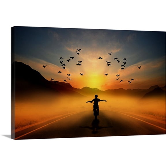 Great BIG Canvas Robert Weber Premium Thick-Wrap Canvas entitled Ride