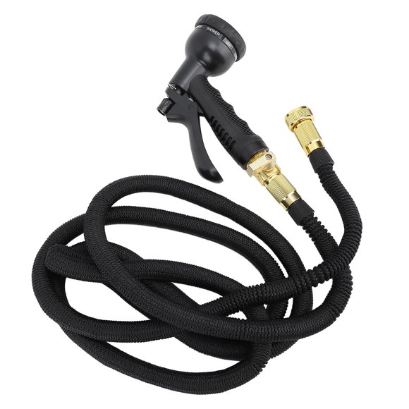 Manguera De Riego De Jardín, 3x Expandible 7.5m A Prueba De Fugas Con Boquilla De Pulverización De Alta Presión Látex Tubería TPE Para Riego De Plantas De Automóviles