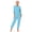 Light Blue, variant on Women Alzheimers Anti-Strip Jumpsuit Long Sleeve Nursing Rompers for Dementia Special Needs Disabilities Light Blue S