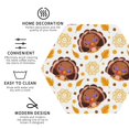 thumbnail image 4 of Disketp Fall Turkey Funny Coasters,6 Pcs Leather Coasters With Holder, Perfect Housewarming Hostess Gifts,Protect Furniture From Water Marks Scratch And Damage, 4 of 9