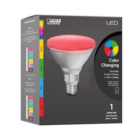 Foco Feit Electric PAR38 E26 que cambia de color, 60 W