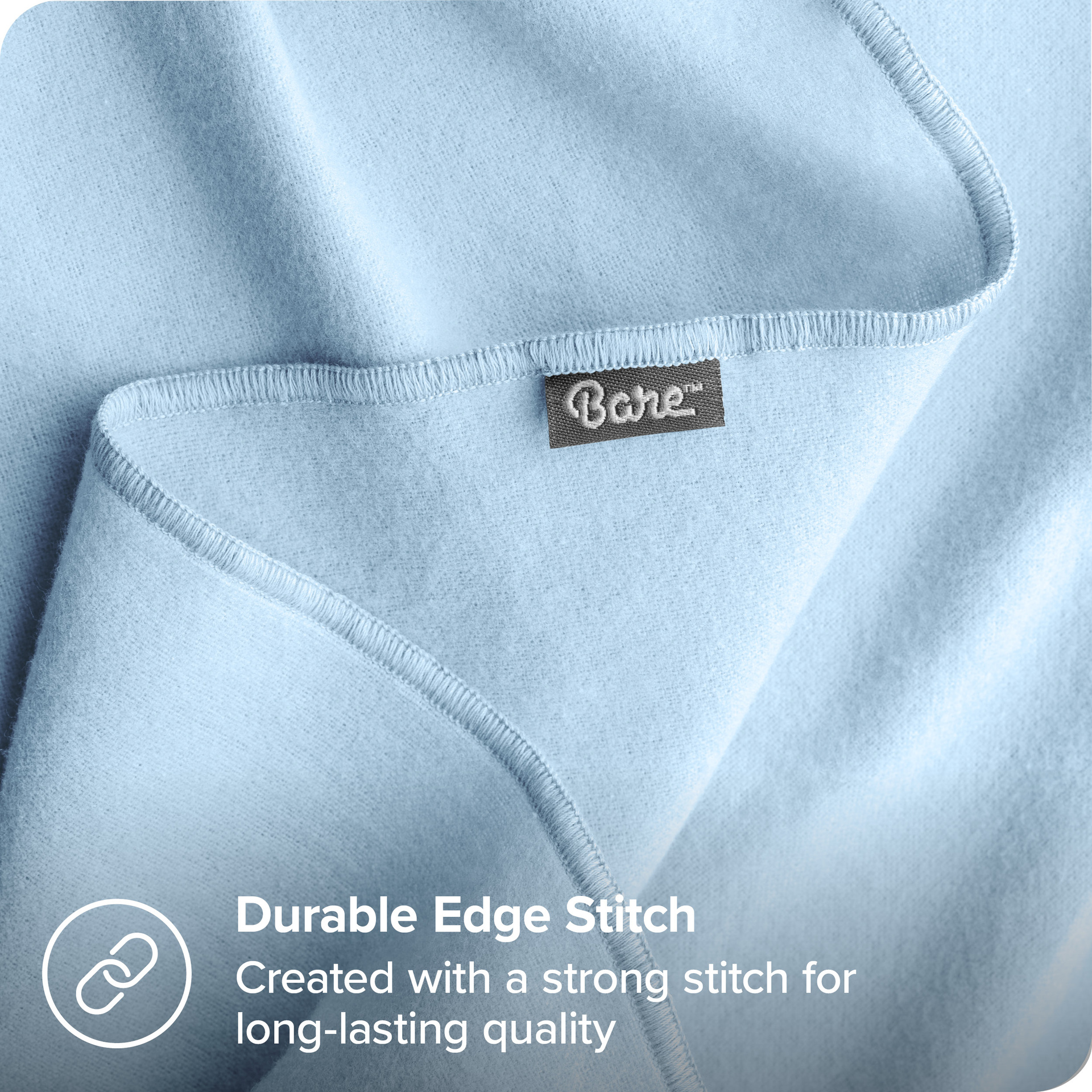 Bare Home 6-Pack Flannel Receiving Blanket - Warm and Durable - Ultra Soft - Receiving, Light Blue
